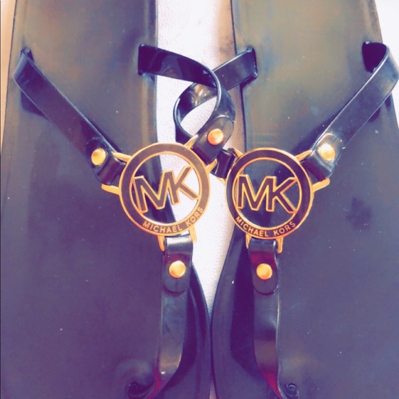 Michael Kors Bronze Jelly Sandals - Picture 2 of 4